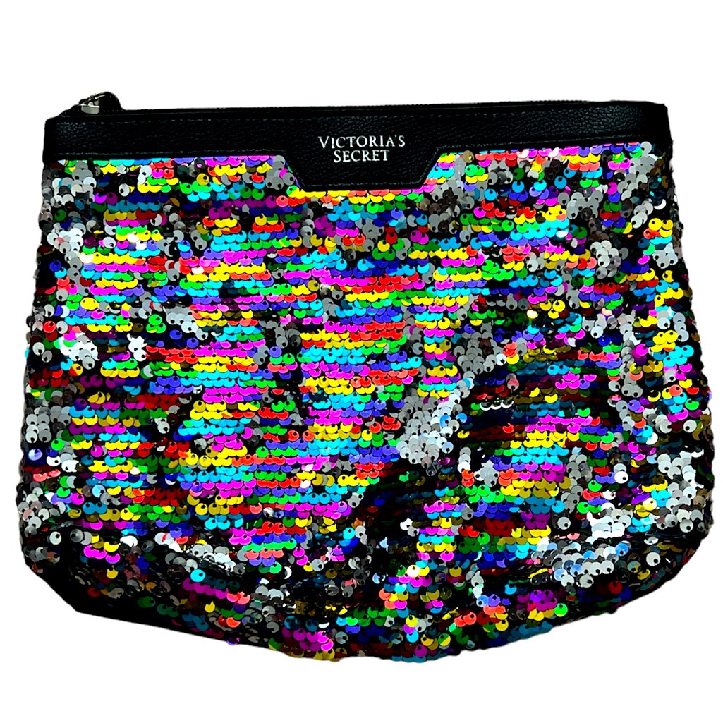 Victoria Secret - Multi Color Sequins Cosmetic Bag